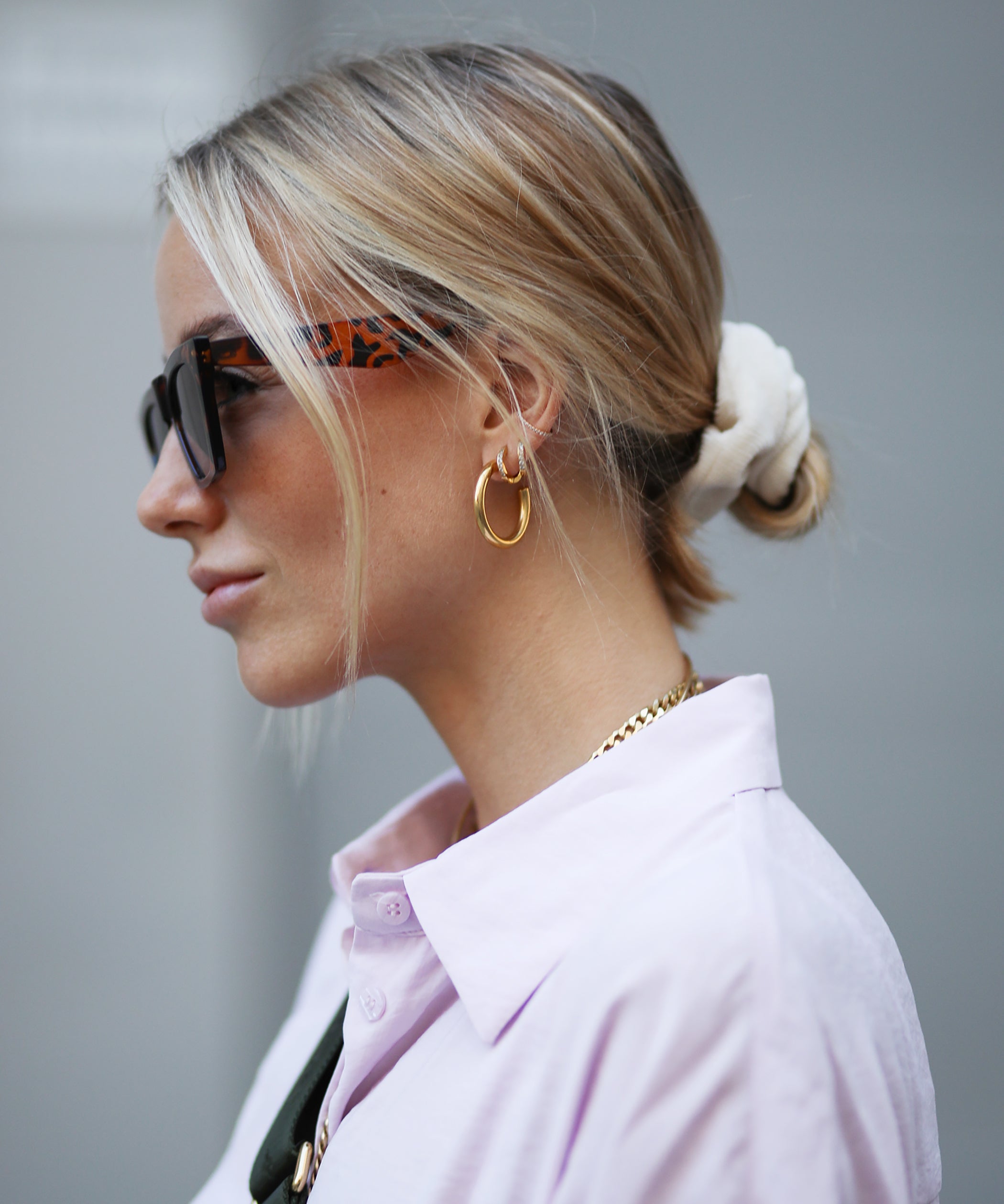 How are the new hoop earrings? would I be able to pull off that hairstyle  that Mason mount has in the picture? My sides of my hair stick out until  they get