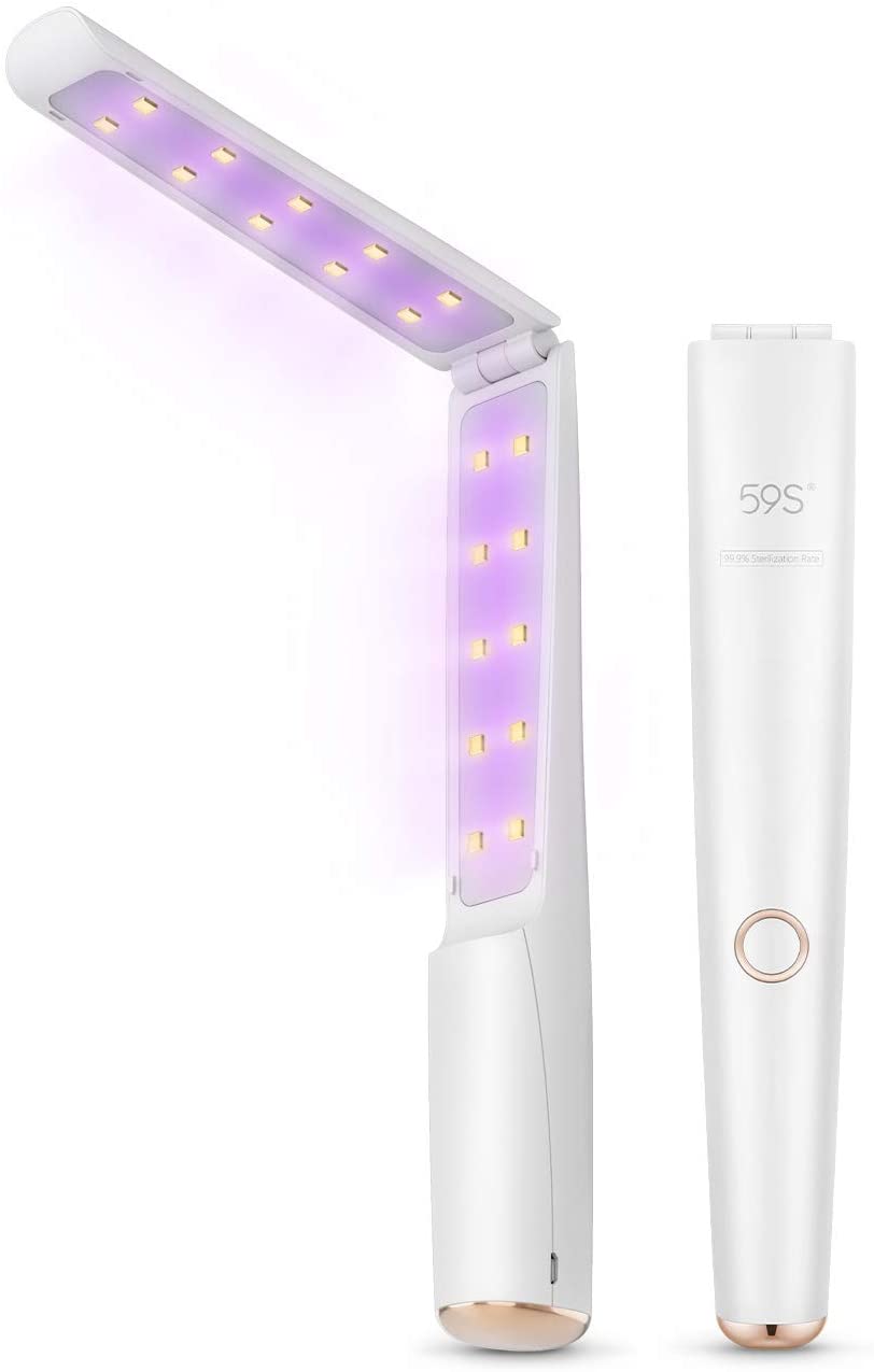 59S + UV Light Sanitizer Wand, Portable UVC Light Disinfector