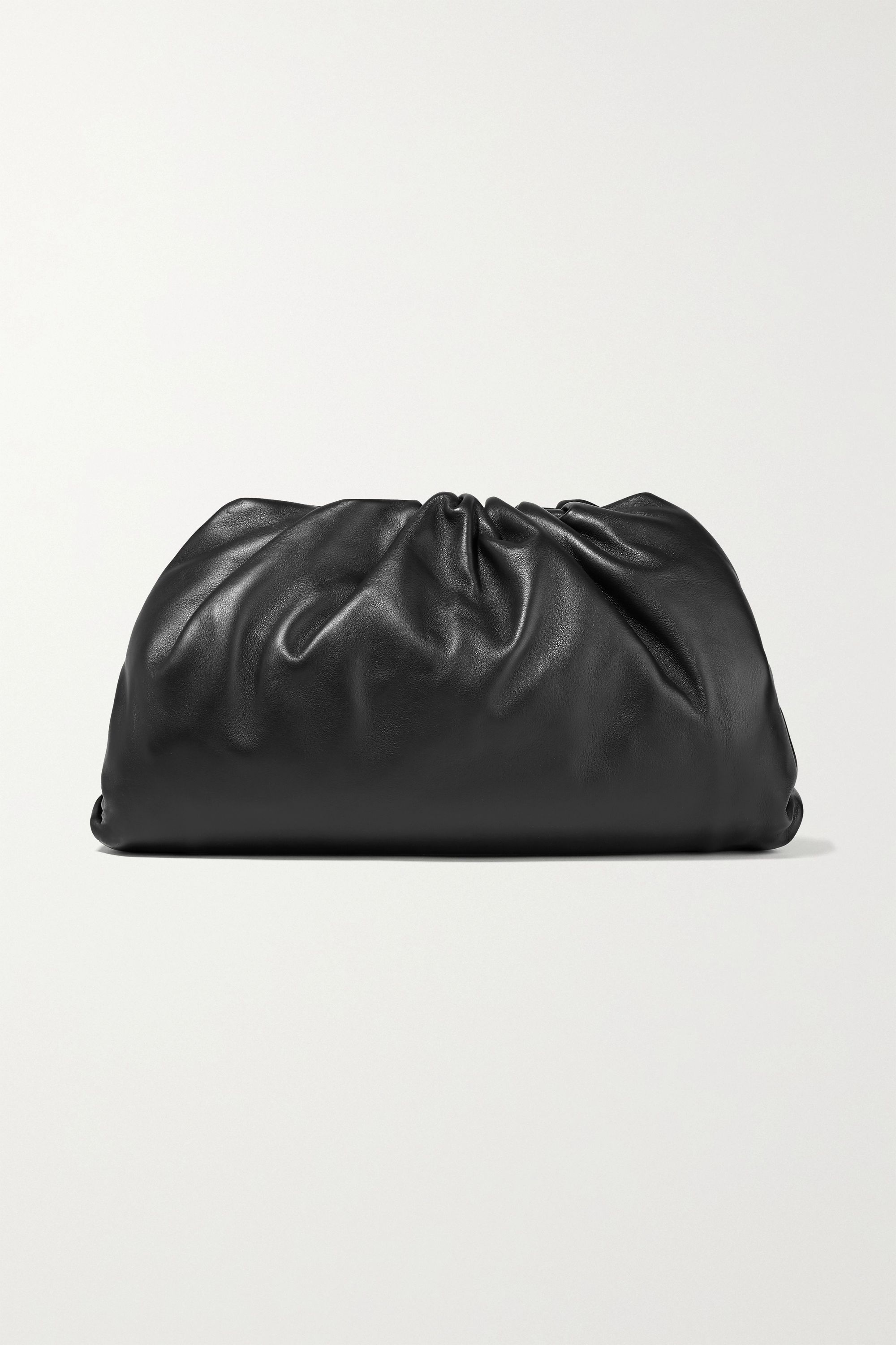 Bottega Veneta + The Pouch large gathered leather clutch