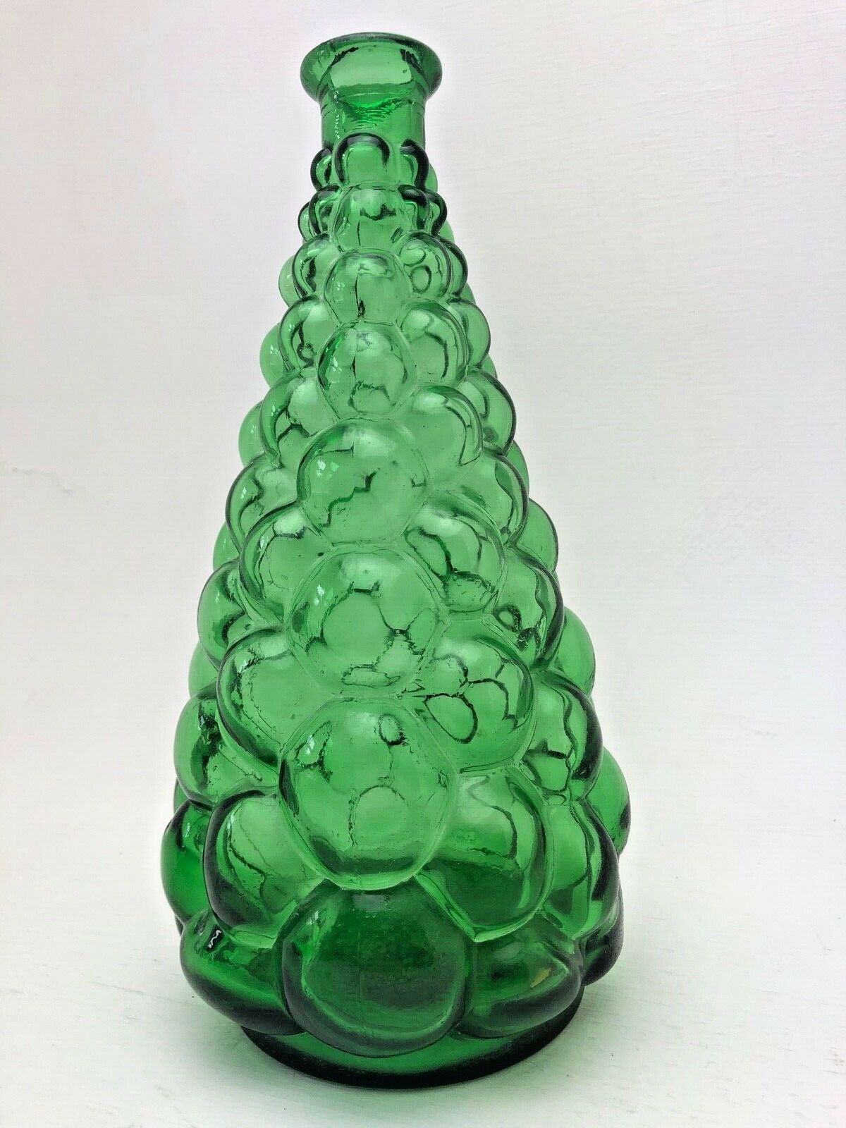 thevintagevestry + Vintage Glass Ornament Green Italian Bottle storage