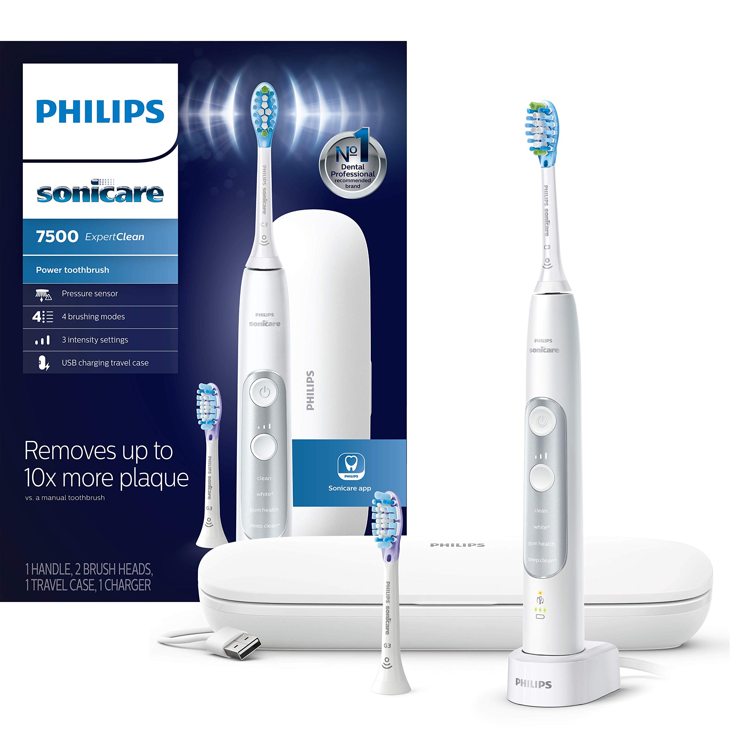 Philips Sonicare + ExpertClean 7500 Bluetooth Rechargeable