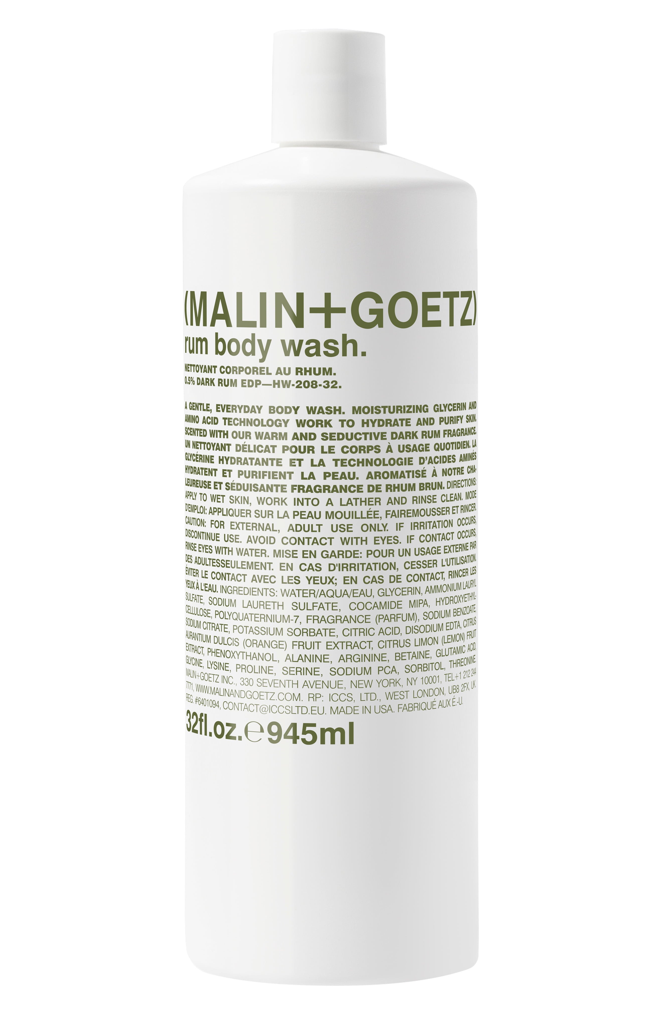 MALIN+GOETZ + Jumbo Rum Body Wash (72 Value)