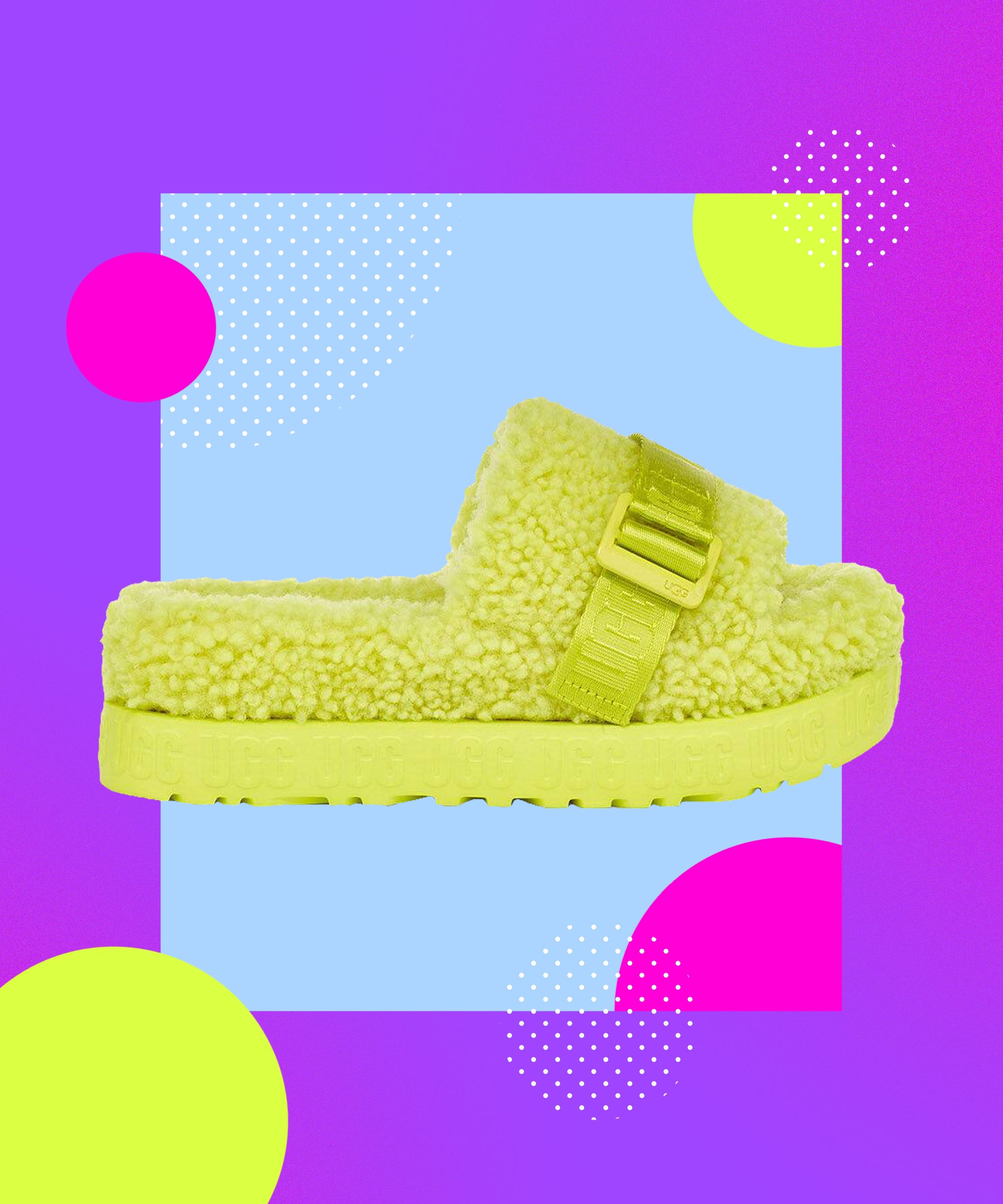 fuzzy slides shoes