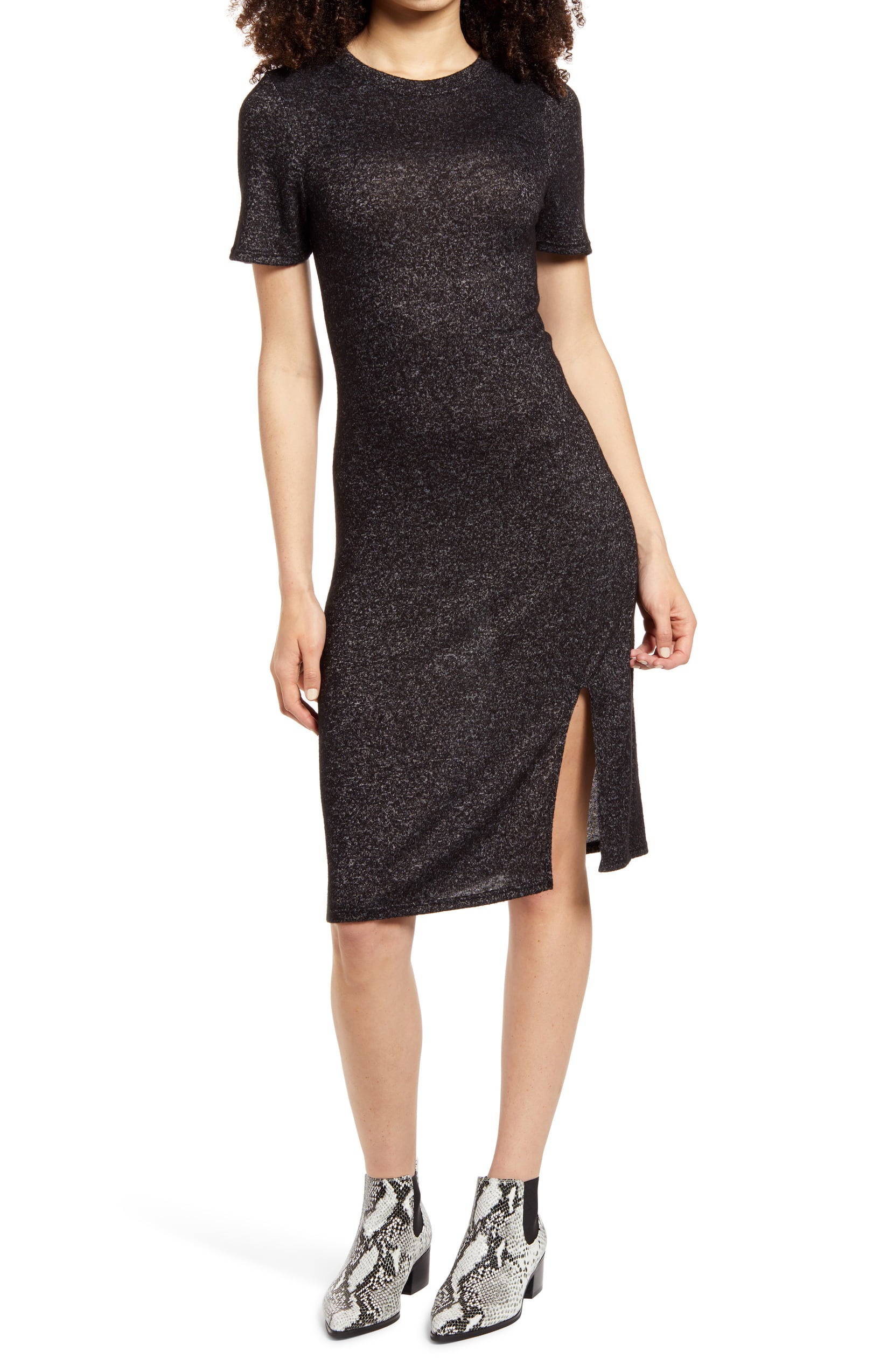 shirt dress with slit