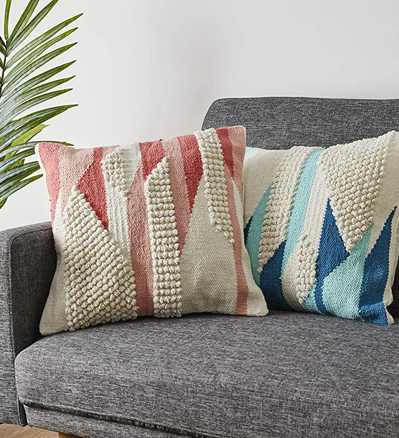 Refinery29 + 100 Cotton Textured Throw Pillows