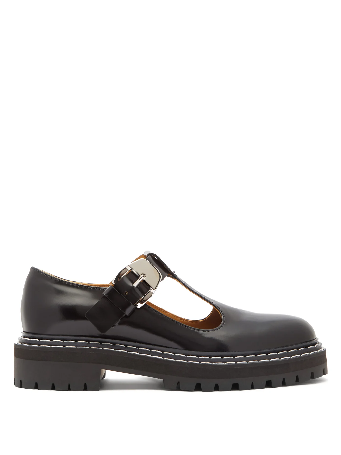 Proenza Schouler + Patent-Leather Mary-Jane Loafers