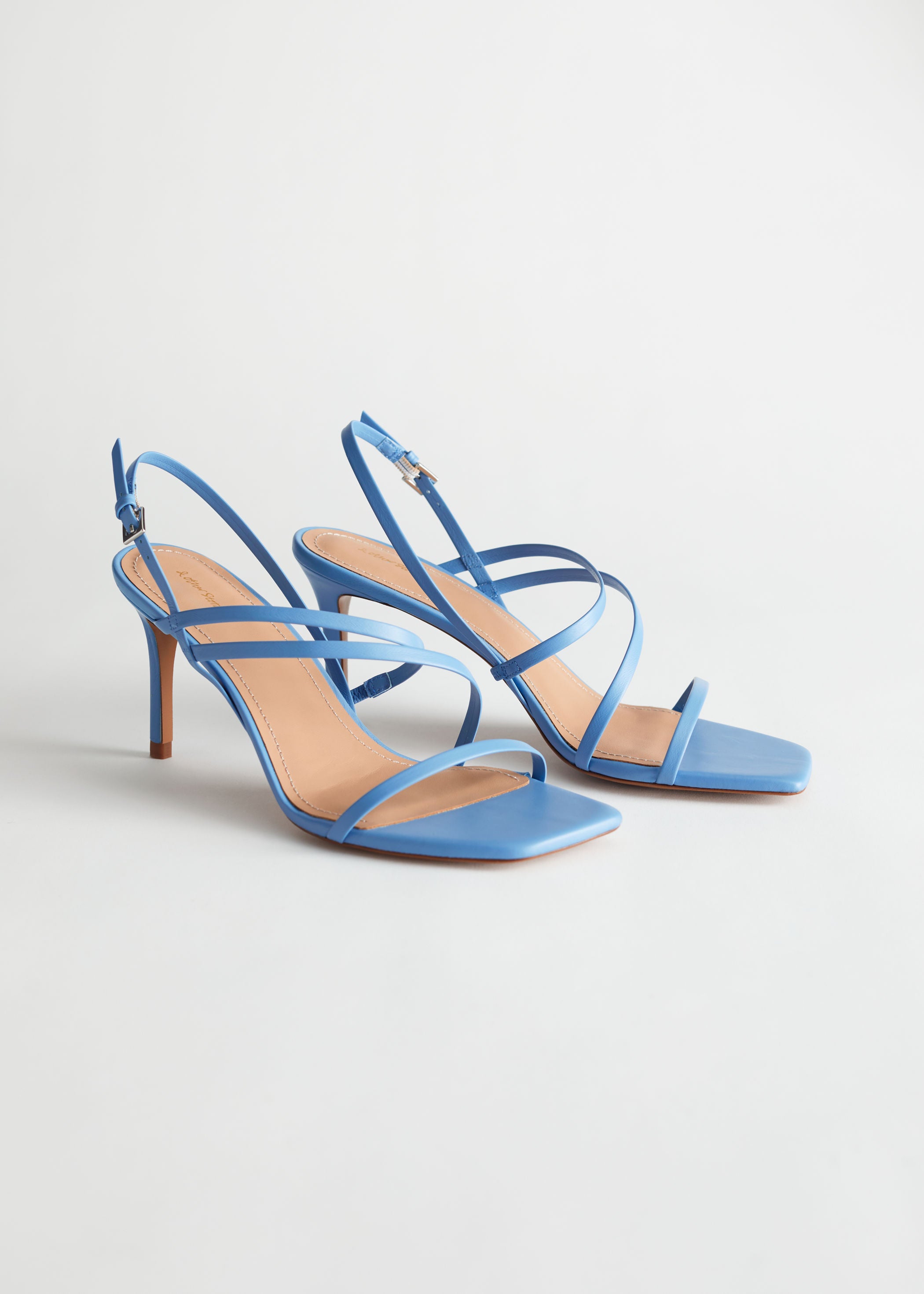 & Other Stories + Strappy Leather Heeled Sandal