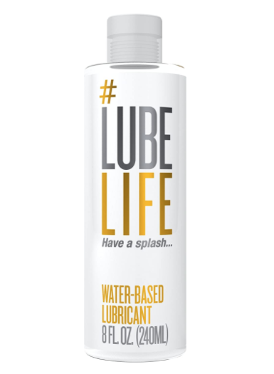 Lube Life Water-Based Strawberry Flavored Lubricant, 8 fl oz