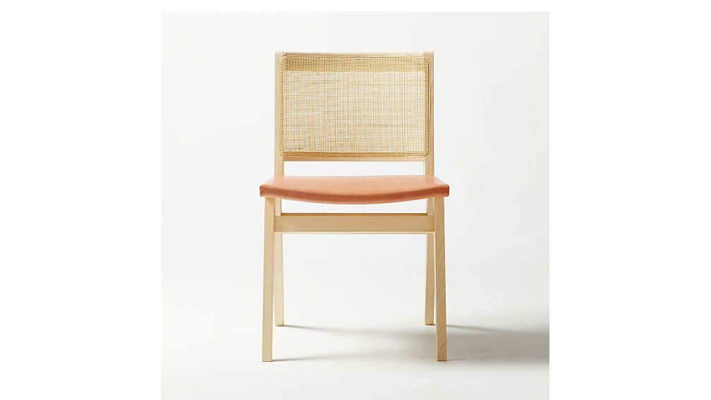 Cb2 cane cheap dining chair