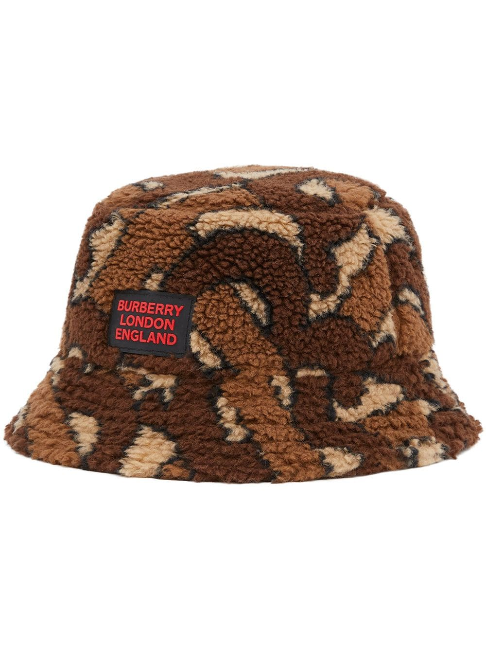 Burberry + Monogram Fleece Bucket Hat